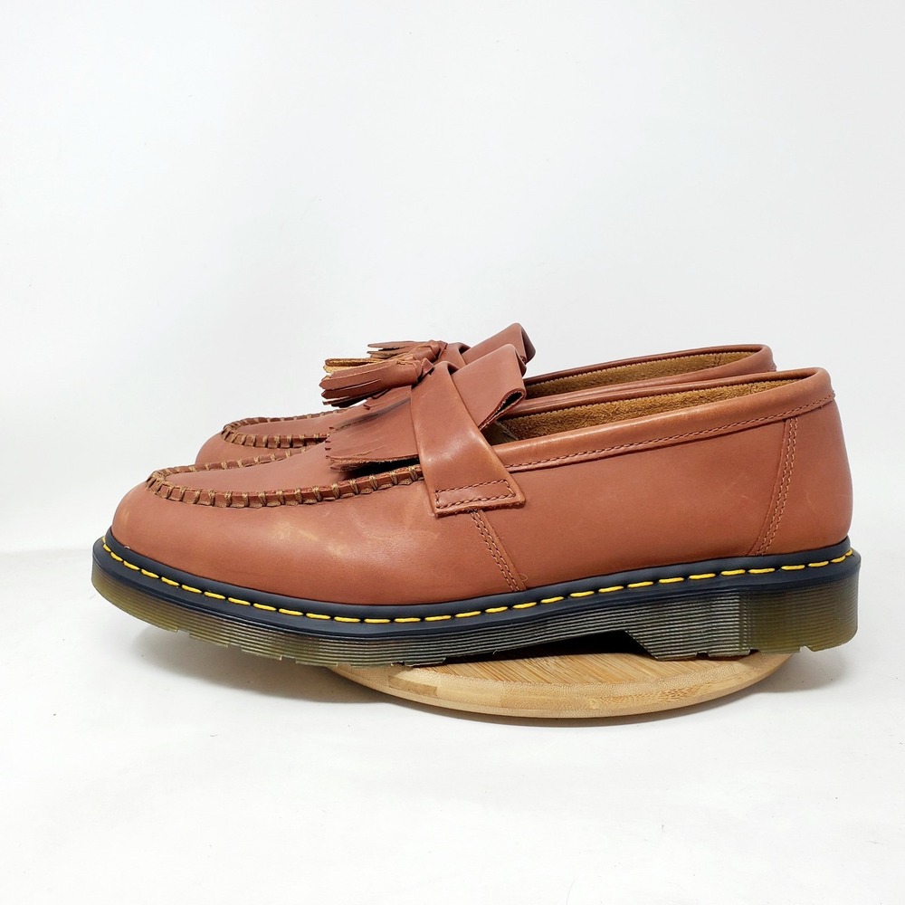 Dr. Martens Tan Tassel Moc Toe Loafers